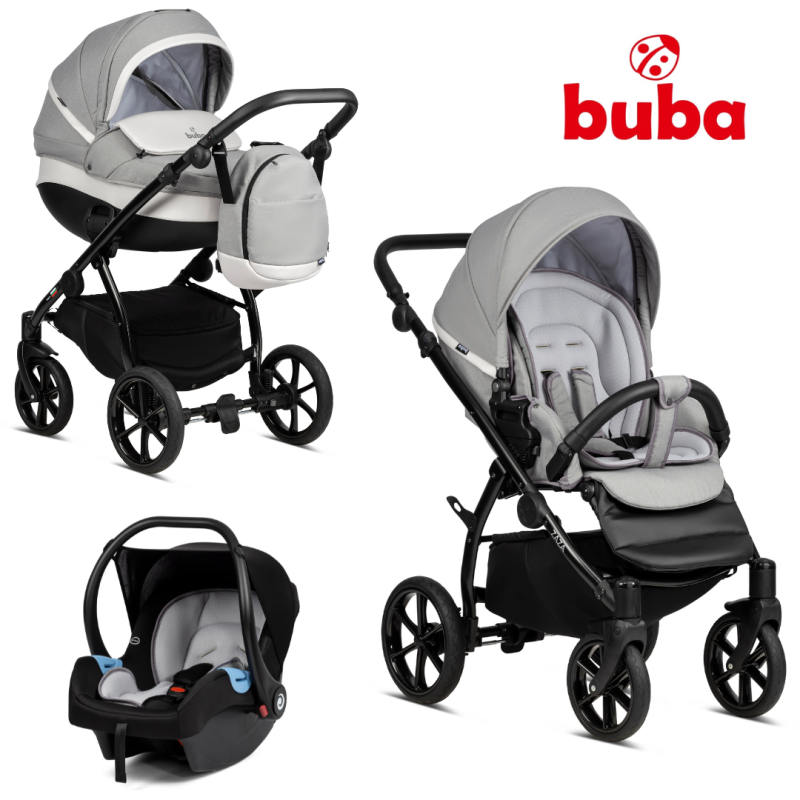 Бебешка количка Zaza 3в1 625 Warm Grey BUBA