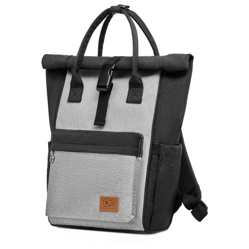 Раница за бебешки принадлежности MOONPACK Сива KinderKraft