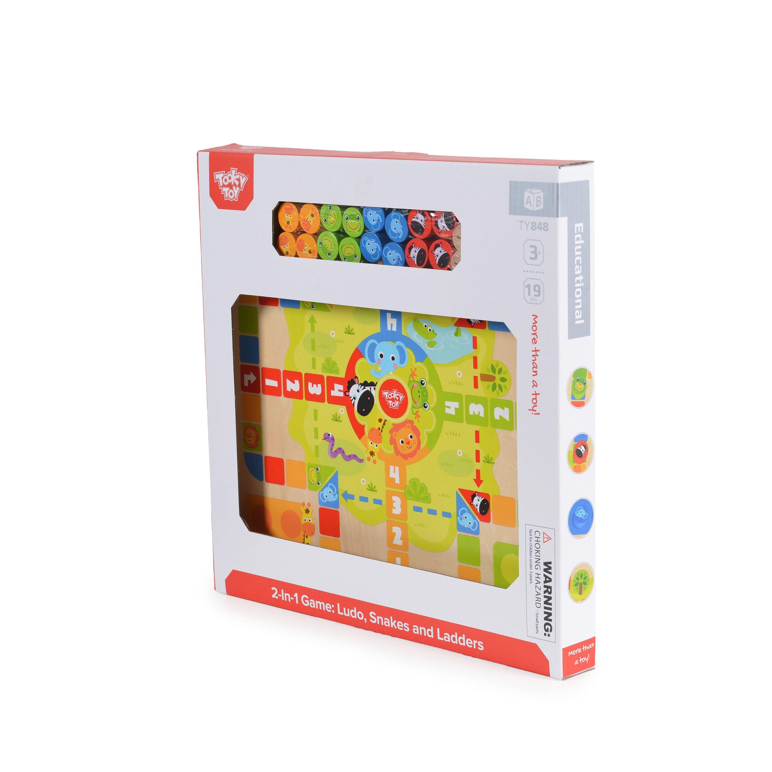 ДЪРВЕНА ИГРА 2В1 TY848 Tooky Toy - Image 5