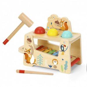 ДЪРВЕН КСИЛОФОН 2В1 TF827 Tooky Toy
