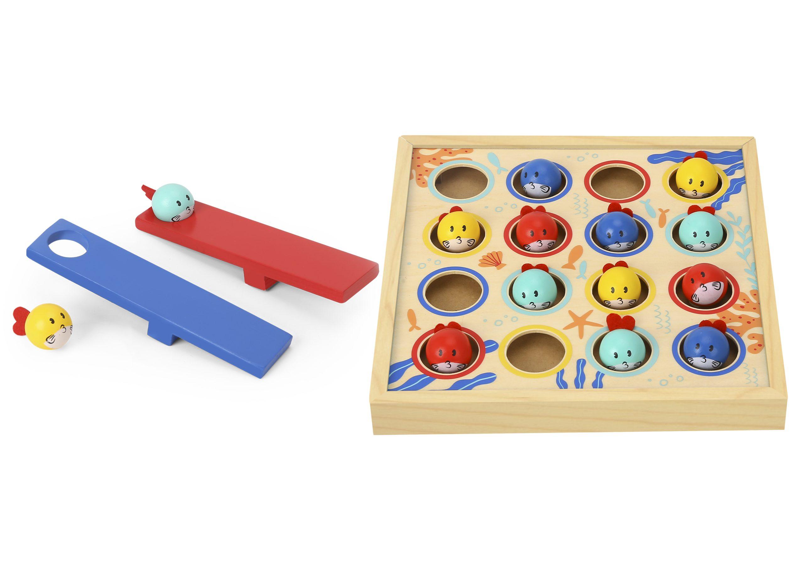 ДЪРВЕНА ИГРА РИБОЛОВ TF980 19 ЧАСТИ Tooky Toy - Image 2