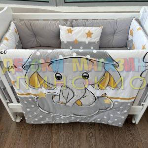 Спален комплект Сладки сънища сив DIZAIN BABY
