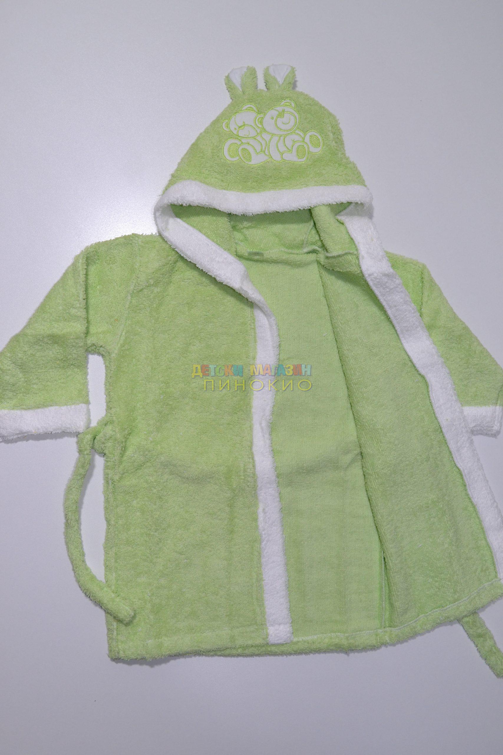 Детски халат 30-42 зелен АРНИ - Image 2