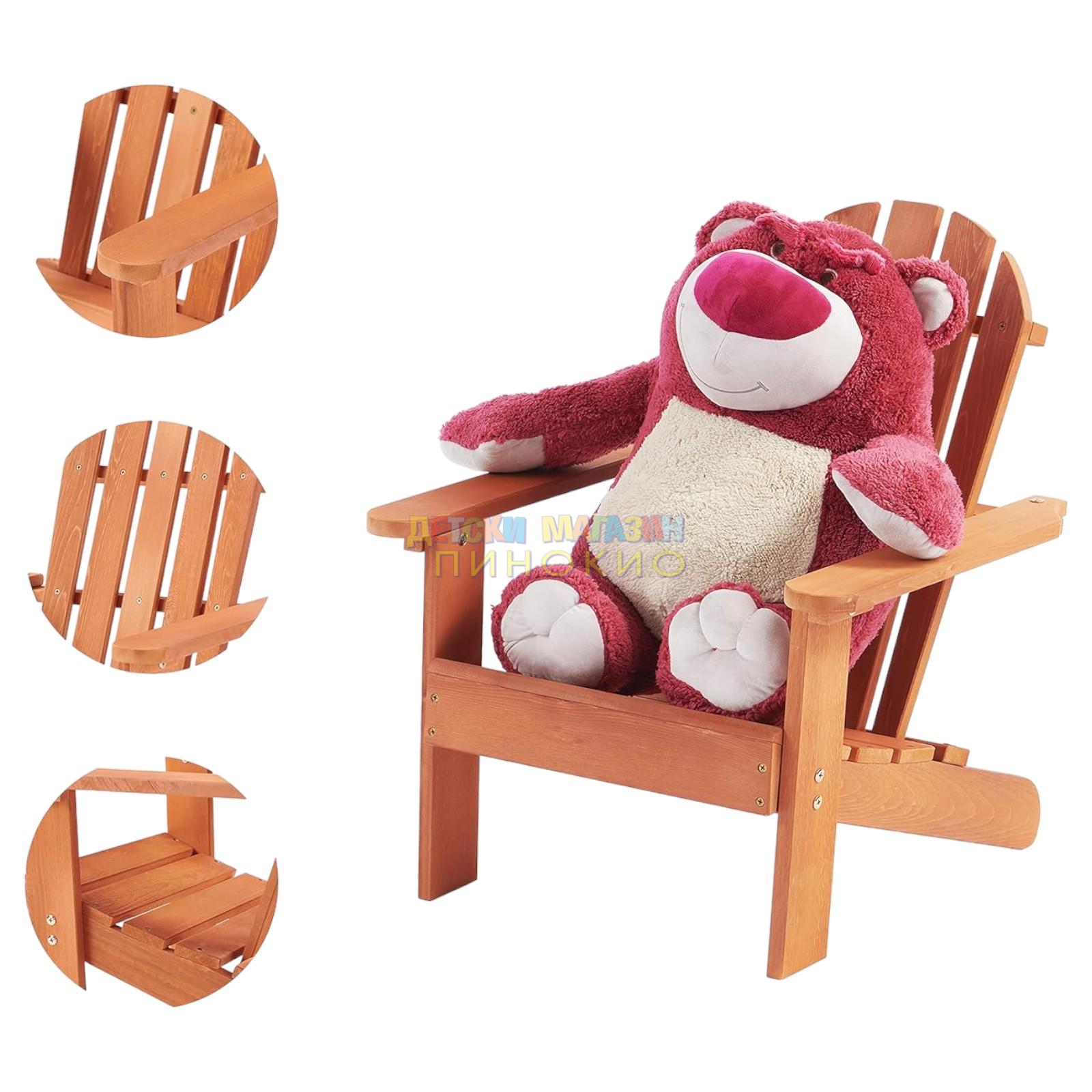 Дървен детски стол 2425 GINGER HOME - Image 4