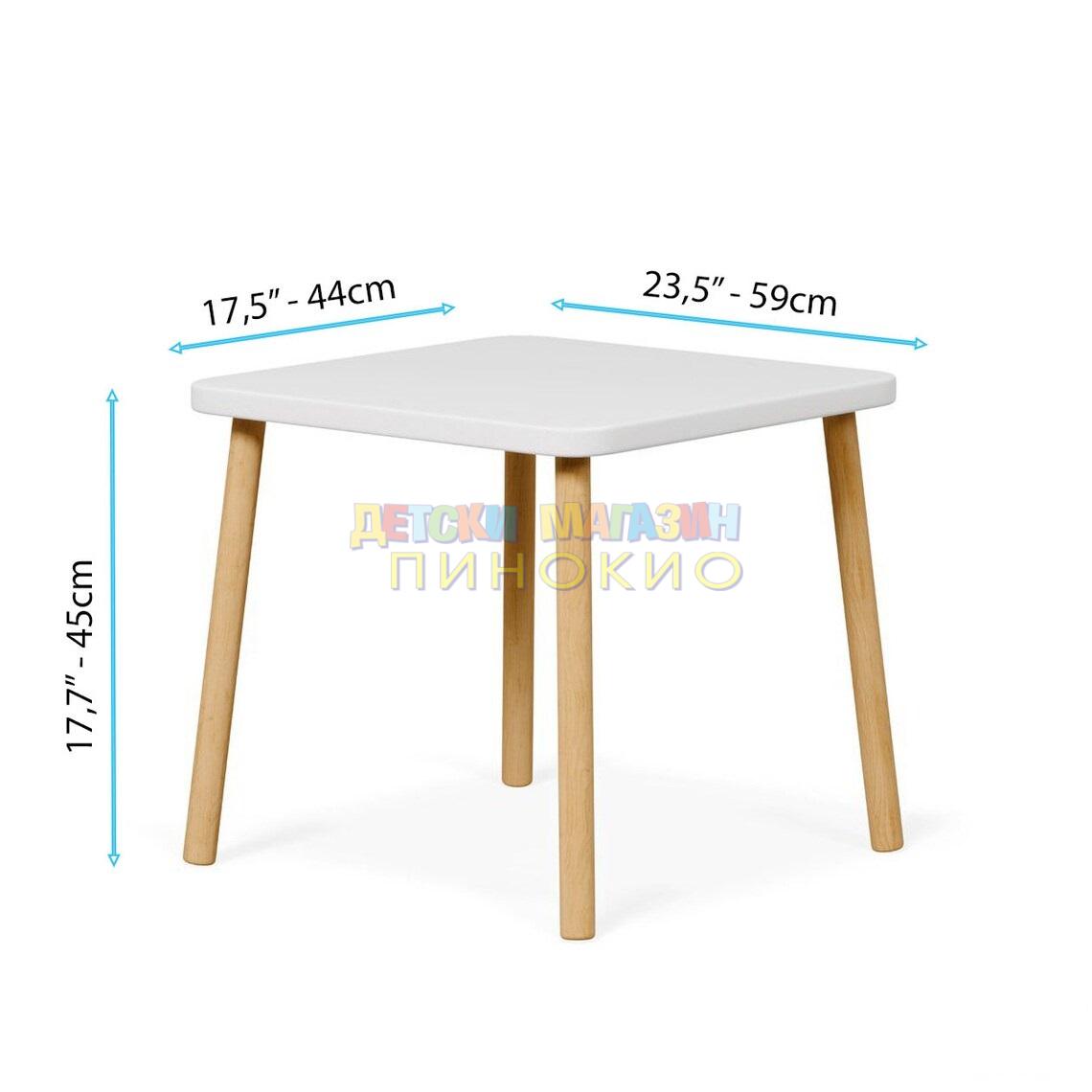 Детска дървена маса с 2 столчета TF6176 GINGER HOME - Image 9