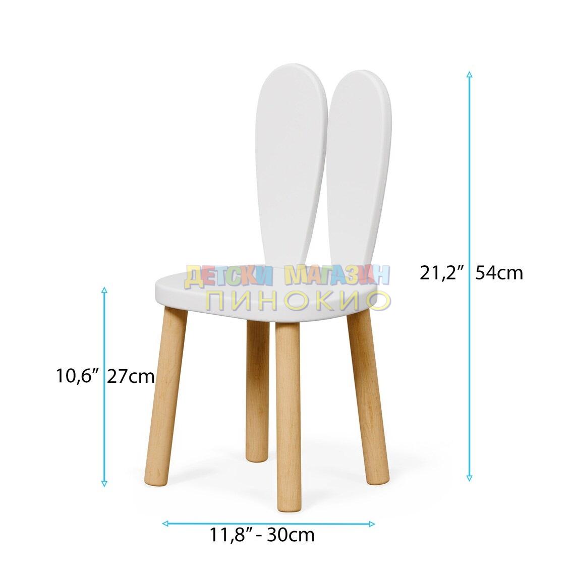 Детска дървена маса с 2 столчета TF6176 GINGER HOME - Image 10