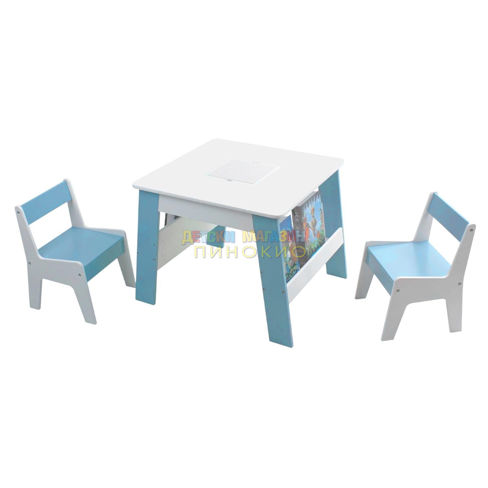 Детска дървена маса с 2 столчета TF6266 GINGER HOME - Image 14