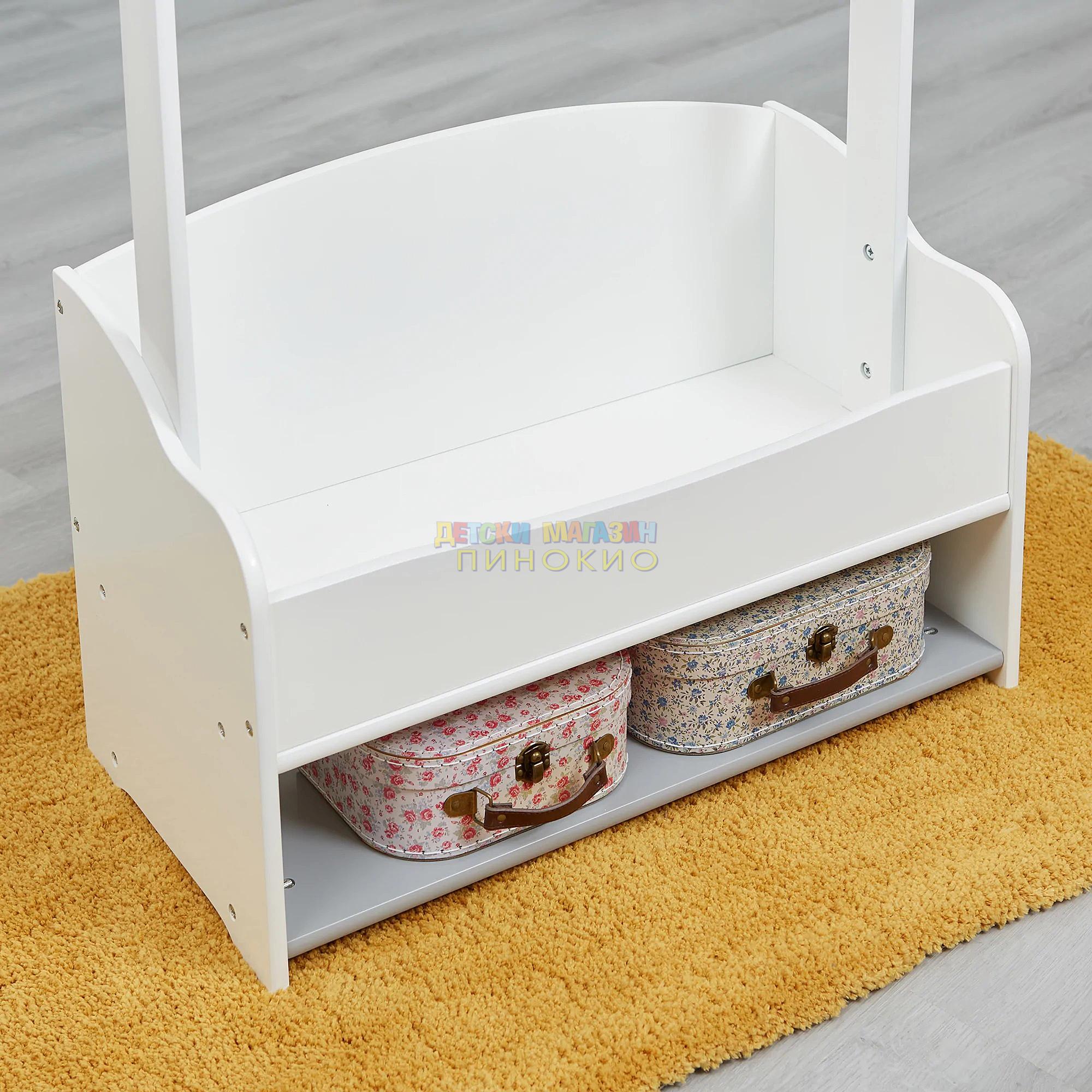 Дървена стойка за детски дрехи и рафтове TF6203 GINGER HOME - Image 4