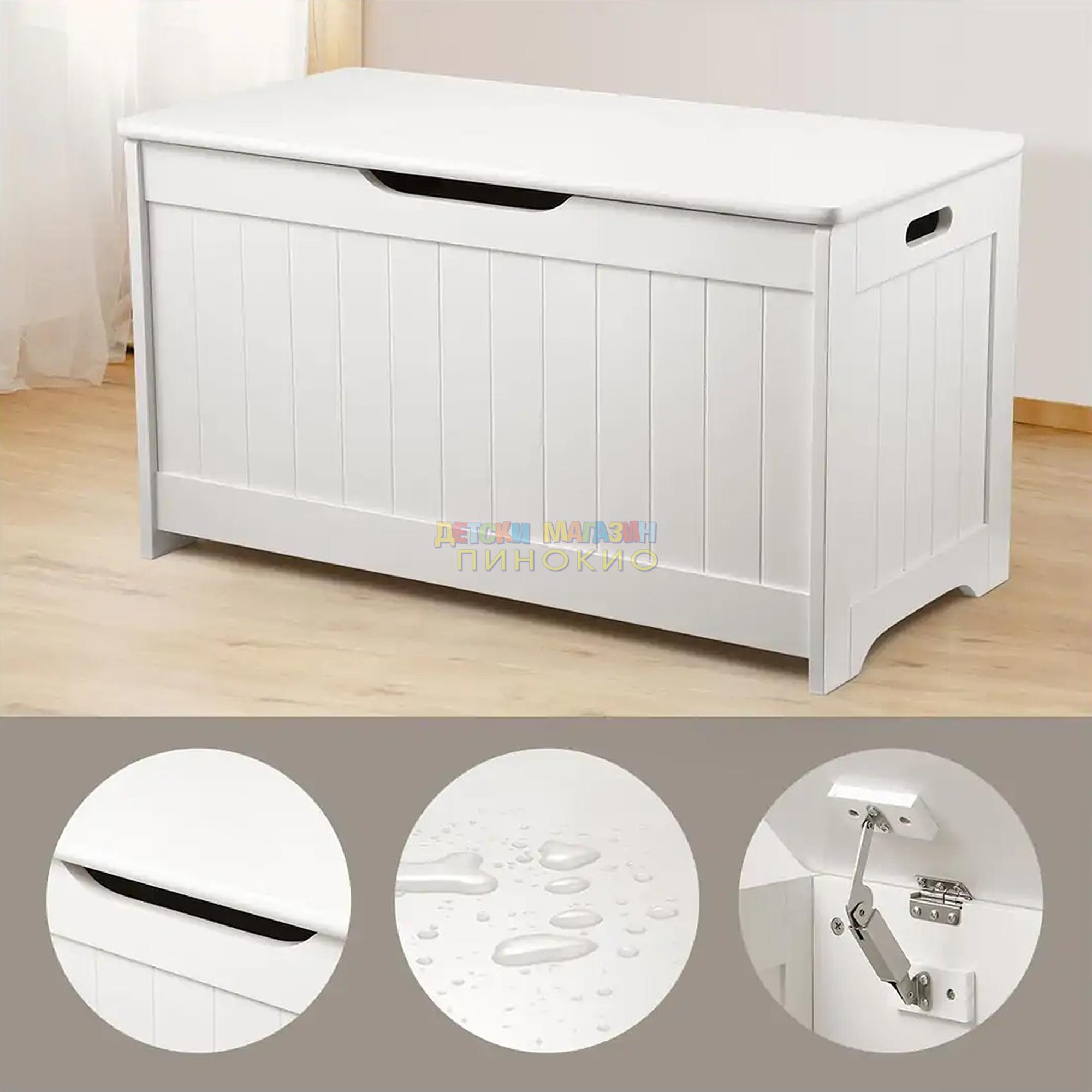 Детска дървена ракла 2 в 1 JWTR-3086 GINGER HOME - Image 3