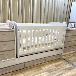 Дървена кошара Елена NEW 70/180 подвижна решетка DIZAIN BABY