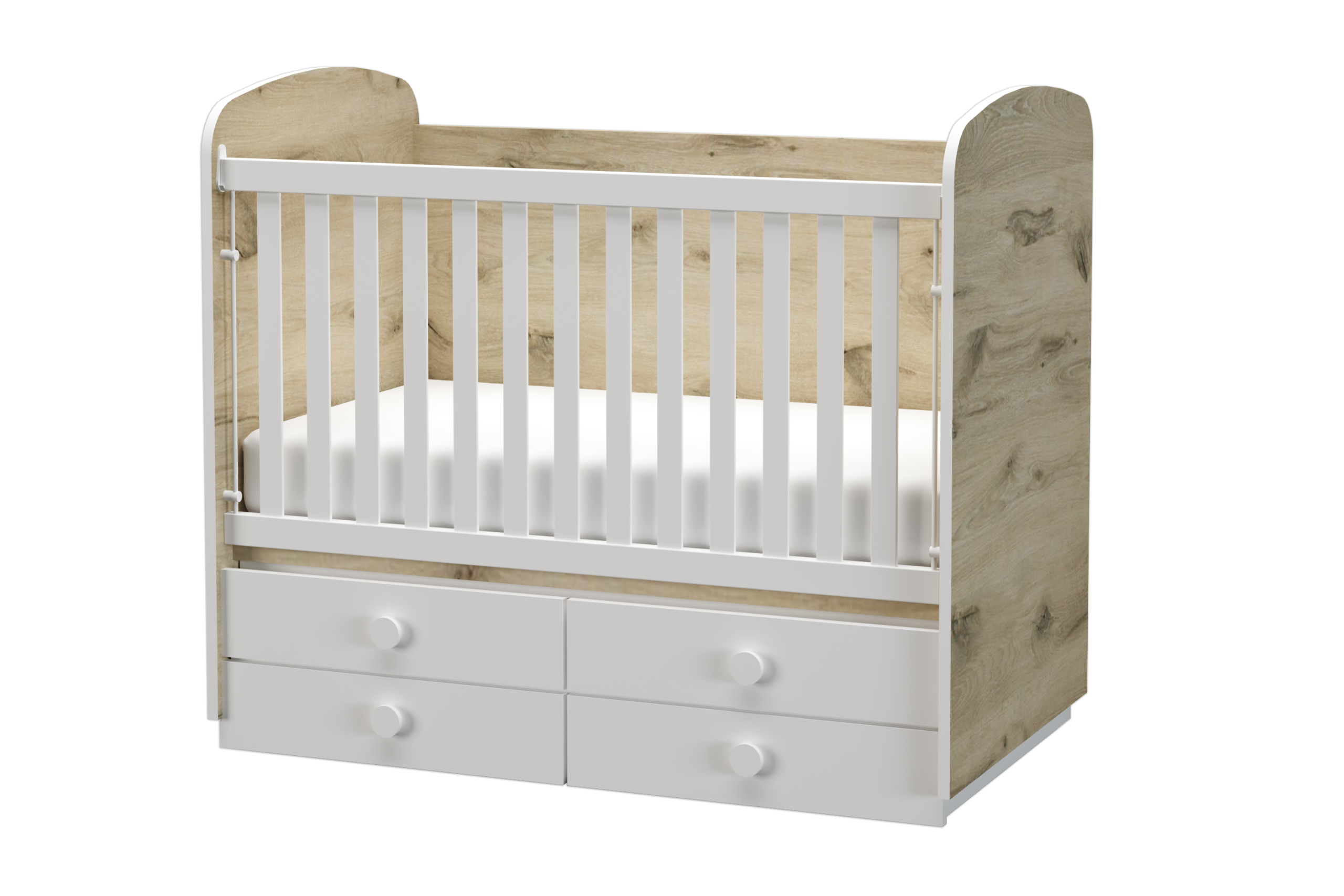 Дървена кошарка Деси подвижна решетка 60 / 120 DIZAIN BABY