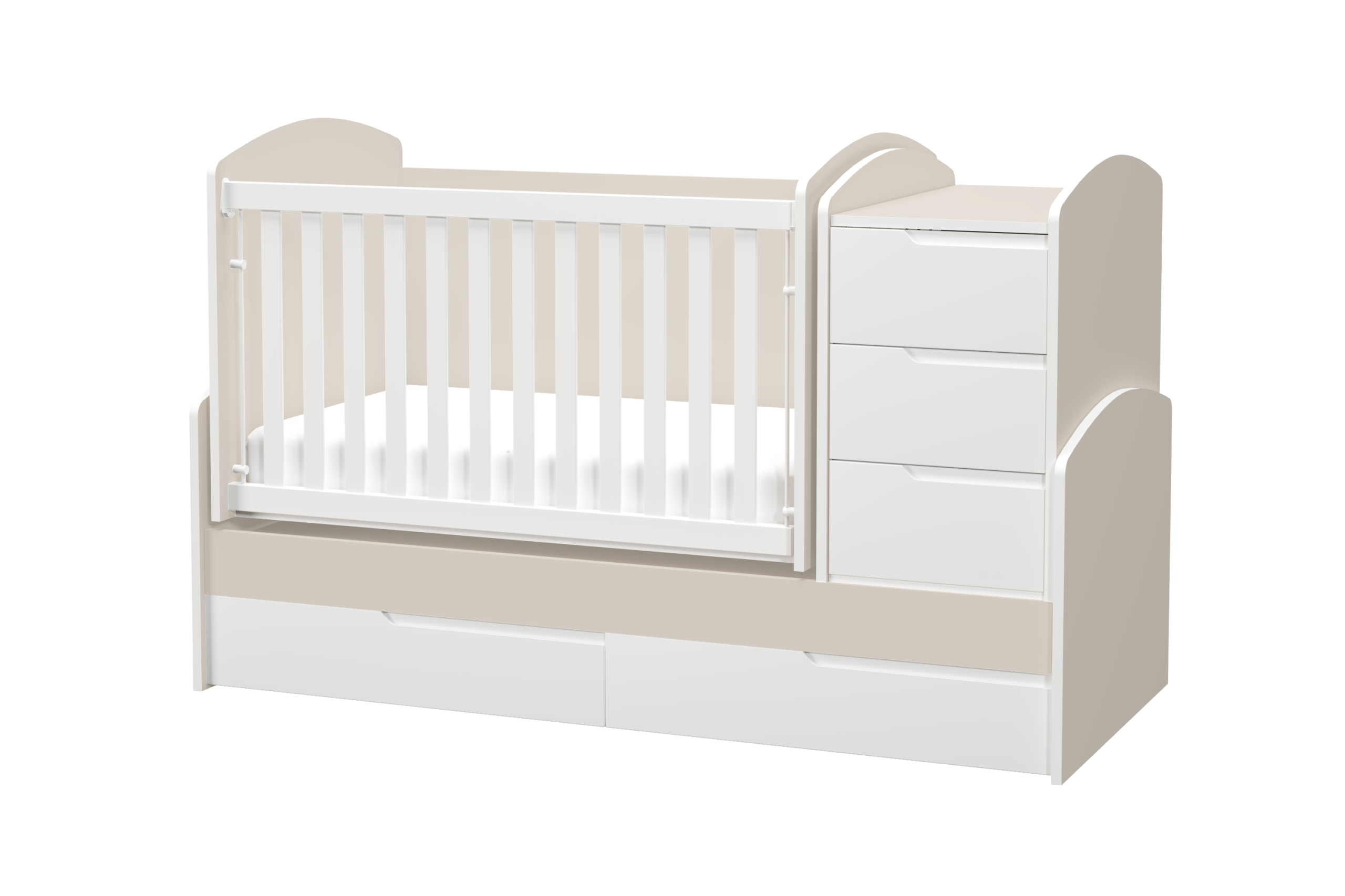 Дървена кошара Съни 65 / 160 подвижна решетка DIZAIN BABY