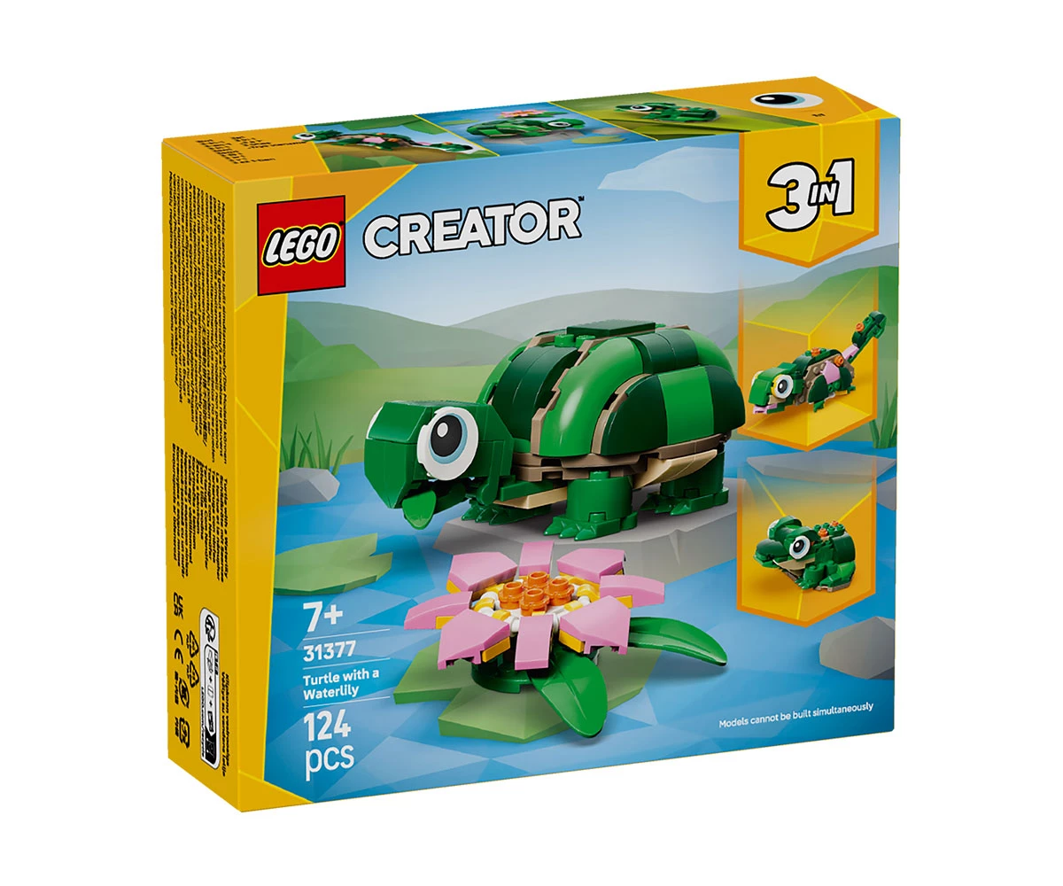 LEGO® Creator 31377 - Костенурка с цвят на водна лилия