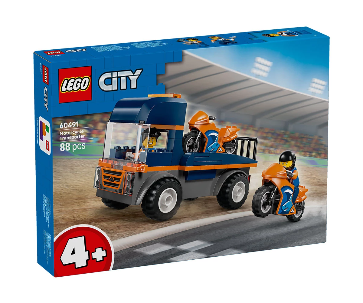LEGO® City 60491 - Транспортьор за мотоциклети