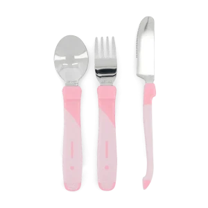 Детски прибори Неръждаема стомана 12+ м Pastel Pink Twistshake