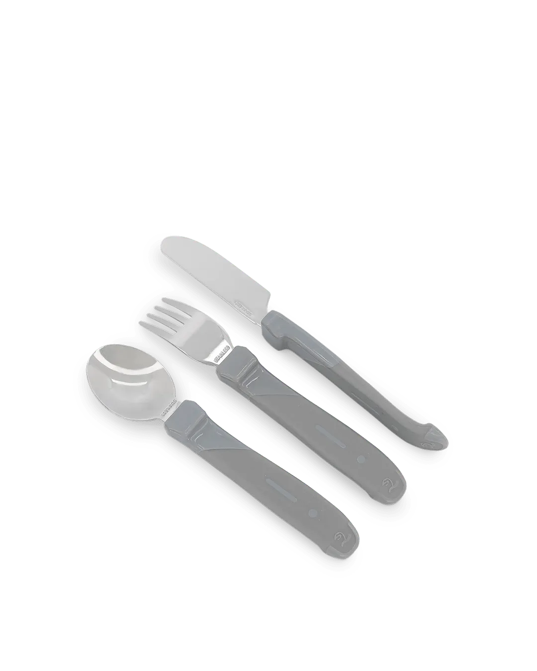 Детски прибори Неръждаема стомана 12+ м Pastel Grey Twistshake - Image 2